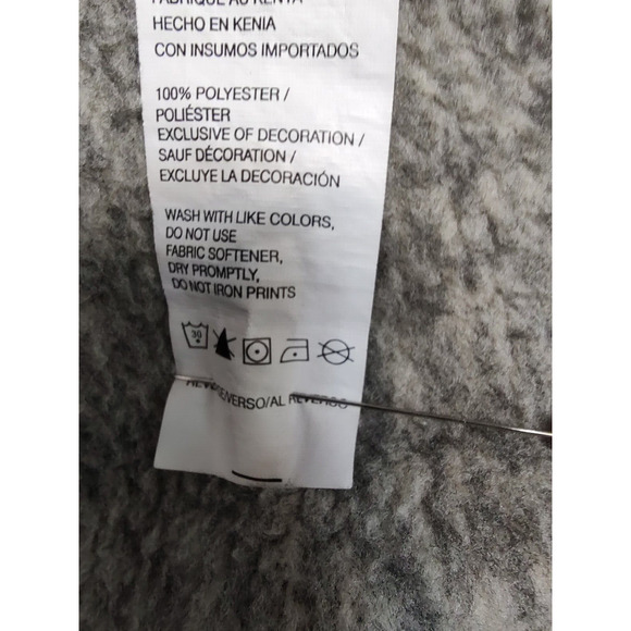 G. H. Bass & Co. Man Gray Pullover Sweater Size XLarge long sleeves Button up - Picture 10 of 10